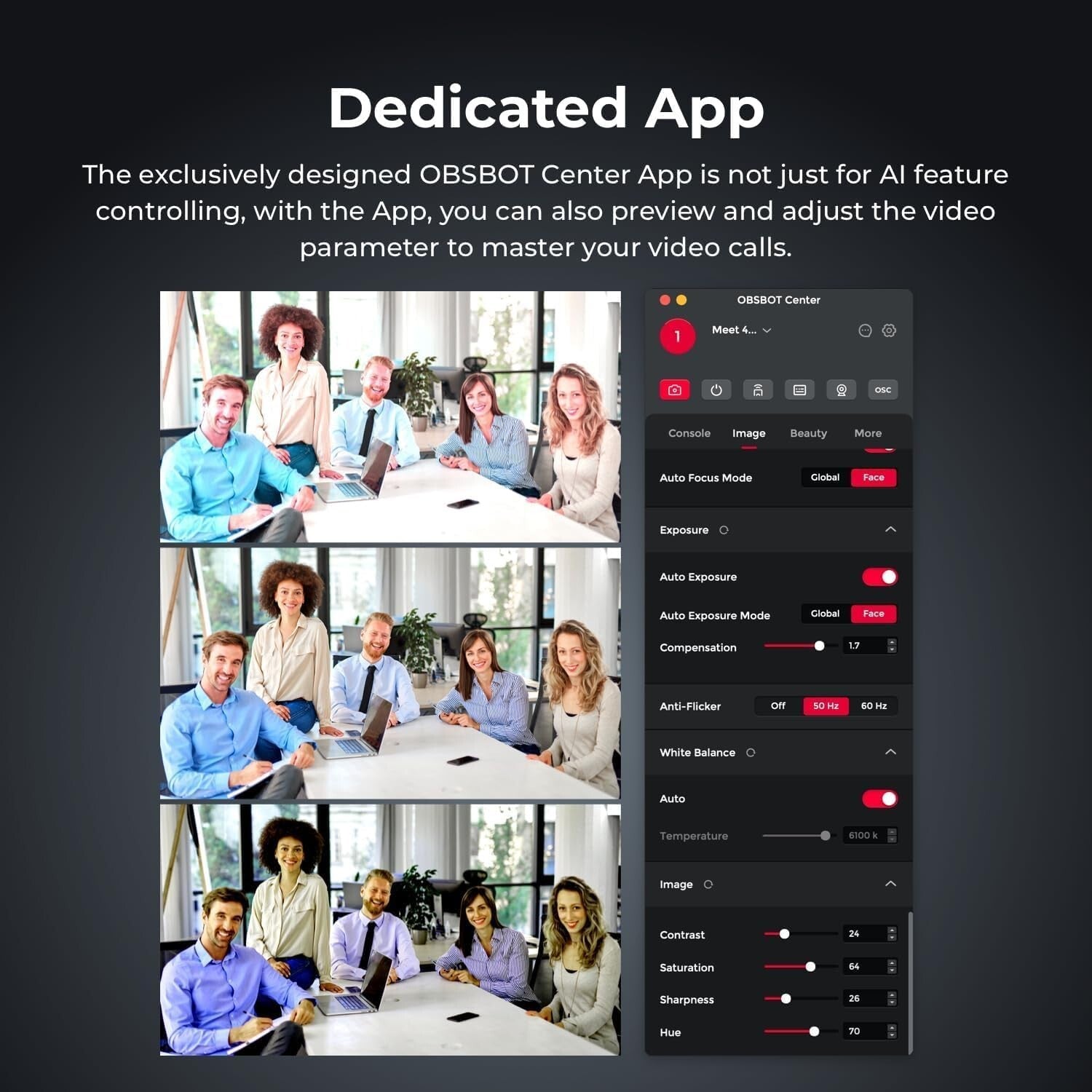 Smart 4K Webcam with Autofocus, Bokeh Effect & Built-in Mic for Professionals
