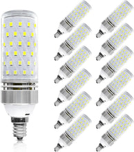 Load image into Gallery viewer, E12 LED Bulbs, 16W 1500LM Daylight White 6000K - Pack of 12 Energy-Saving Lamps