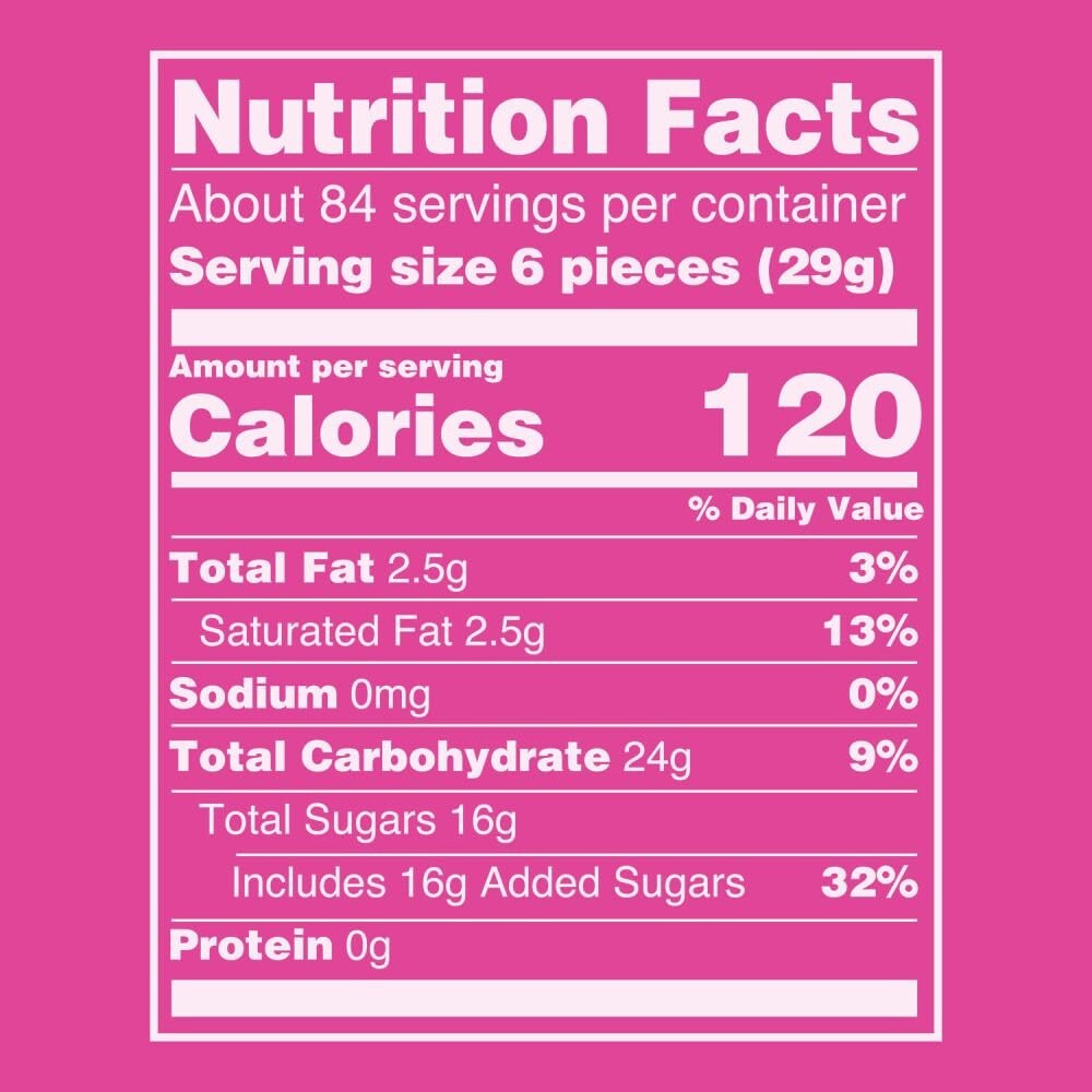 FaveREDS Chewy Candy Bulk Pack - 24 Full Size Juicy Red Flavor Treats