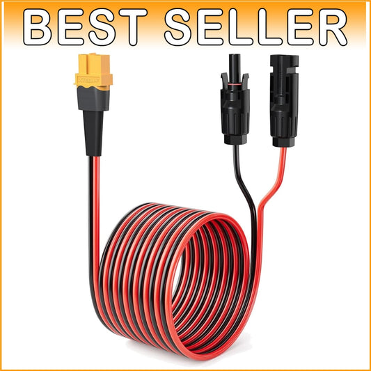Durable 100FT XT60 to XT60 Solar Panel Connector Cable - High Conductivity