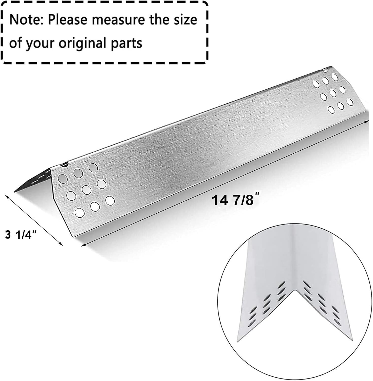 Master Forge Grill Replacement Parts - Stainless Steel Burners & Heat Plates