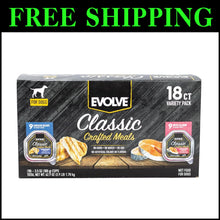 Load image into Gallery viewer, Classic Crafted Chicken &amp; Salmon Wet Dog Food Variety Pack - 18 Trays, 3.5oz