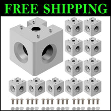 Load image into Gallery viewer, 12-Pack 4040 Aluminum Corner Cube T-Slot Kit - Perfect for CNC and DIY Projects