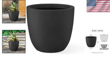 Load image into Gallery viewer, Spacious Round Concrete Planter - Indoor/Outdoor 18" Pot for Healthy Plants