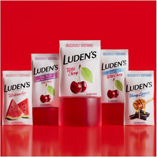 Load image into Gallery viewer, Luden's Wild Cherry Sore Throat Drops - 90 Count, Fast Relief for Kids &amp; Adults