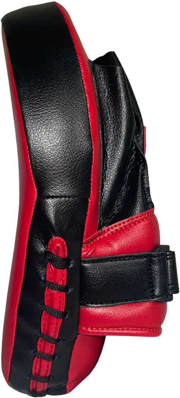 Professional 10.5" Curved Punch Mitts in Red - Ideal for Coaches and Athletes