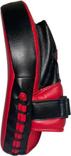 Load image into Gallery viewer, Professional 10.5" Curved Punch Mitts in Red - Ideal for Coaches and Athletes