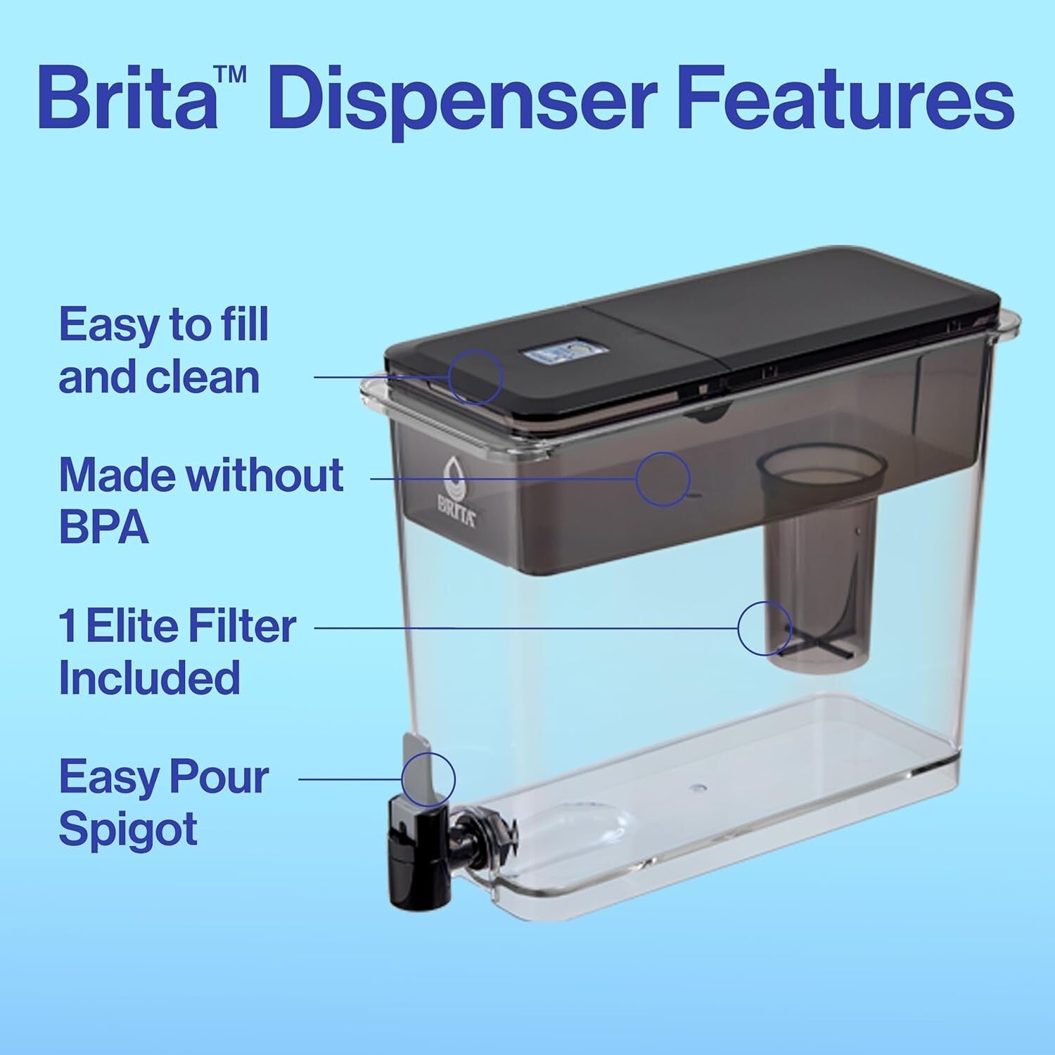 Eco-Friendly Water Dispenser with Plus Filter - Reduces 300 Plastic Bottles/Year