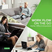 Load image into Gallery viewer, WorkEZ Portable Laptop Stand with Cooling Feature - Adjustable Height Desk Riser