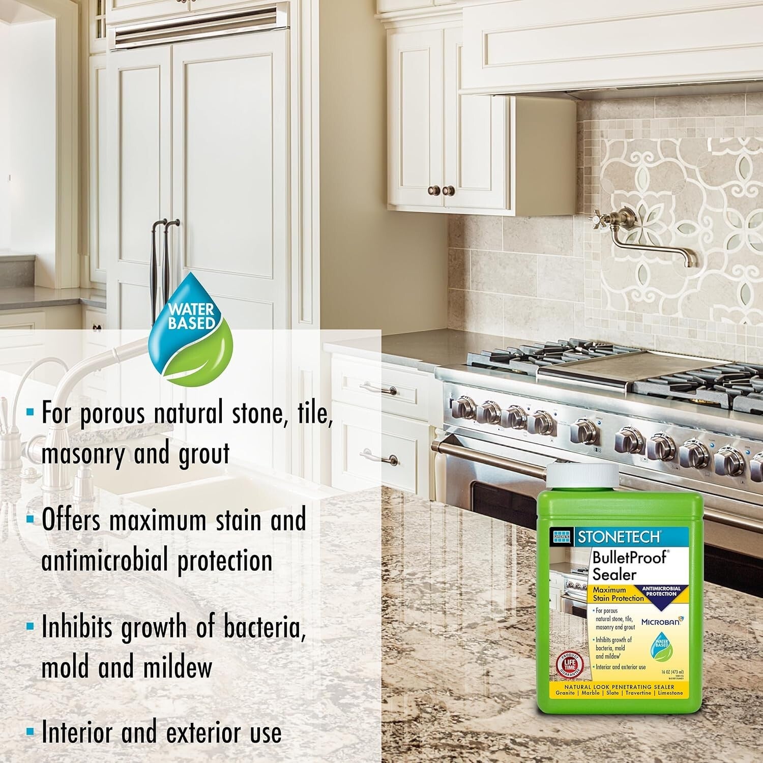 Bulletproof Sealer 1 Pint - Premium Environmentally Friendly Surface Protector