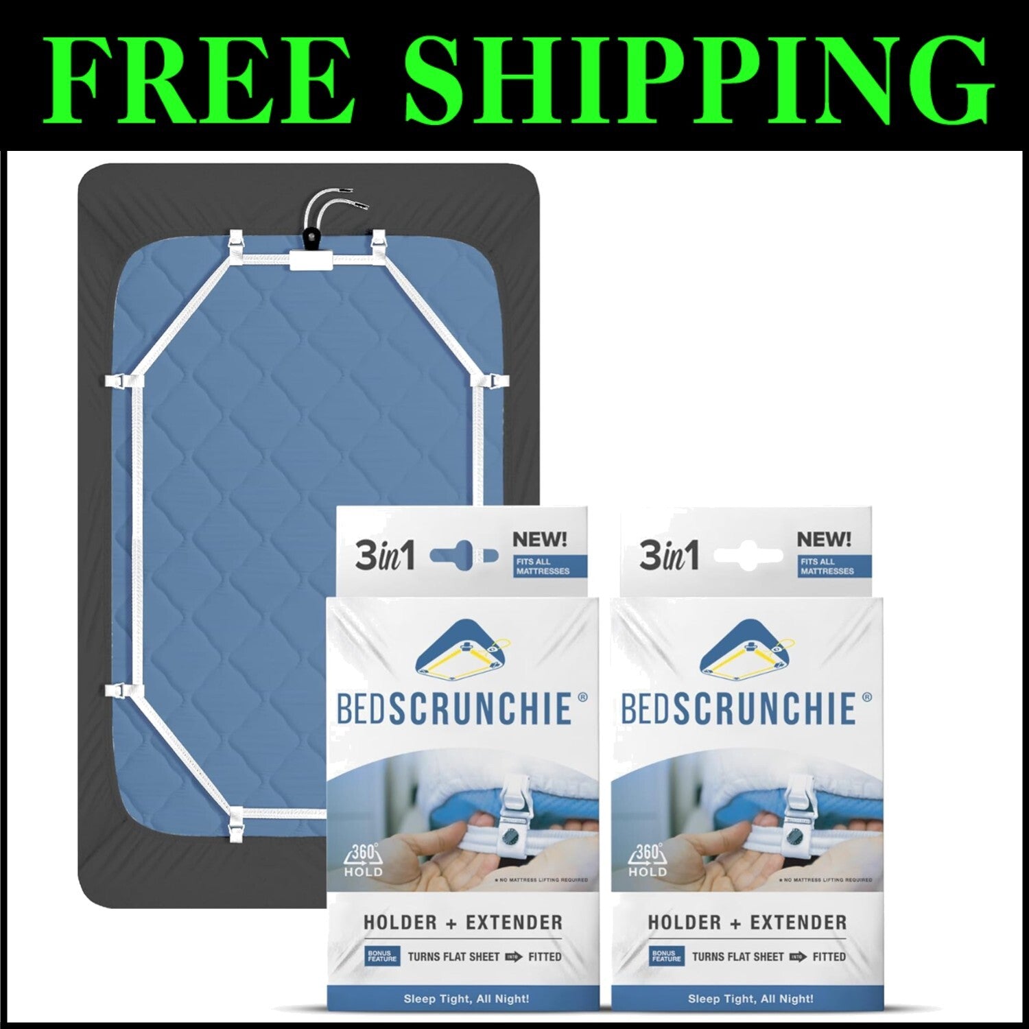 Machine Washable Bed Sheet Holder Straps - Heavy Duty, Vegan-Friendly 2 Pack