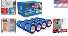 Load image into Gallery viewer, Bulk Blue Painters Tape - 3-Inch x 60-Yards, 12 Rolls for Sharp, Mess-Free Lines