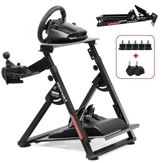 PRO Adjustable Wheel Stand: Durable Simulator Cockpit for Sim Racing Enthusiasts