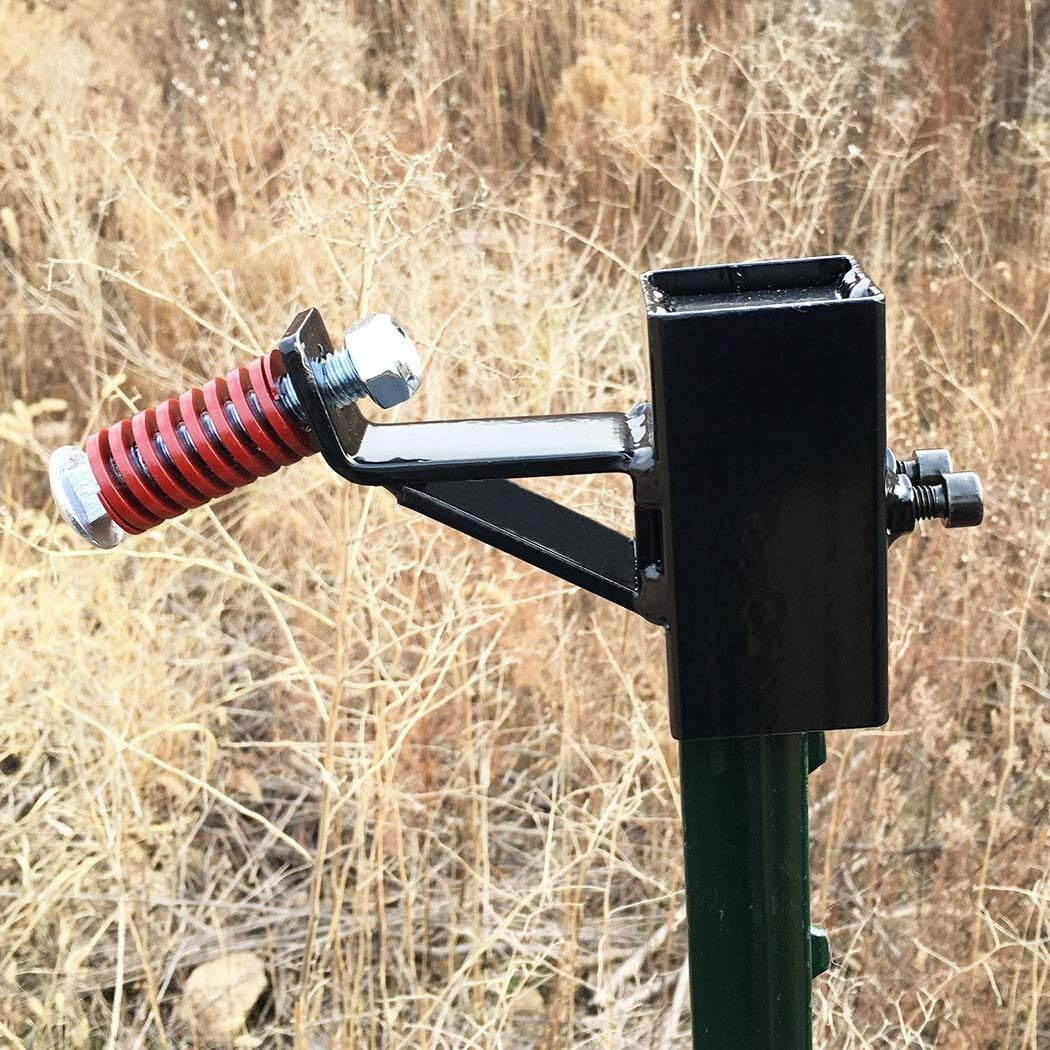 AR500 Steel T-Post Target Hanger with 15° Cant - Secure Mounting Adapter