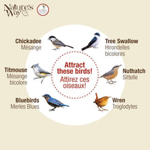 Load image into Gallery viewer, Elegant Cedar Bluebird House with Crack-Resistant Window and Fledgling Support
