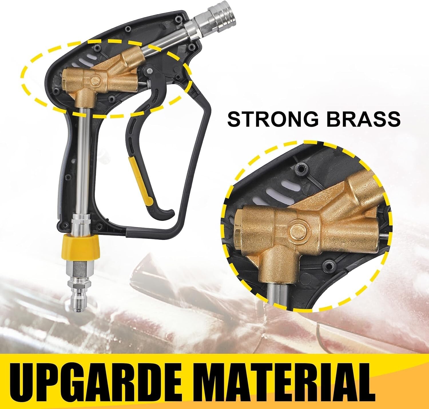 Versatile Adjustable Foam Cannon for Cars and Surfaces - Easy to Use at 5000 PSI