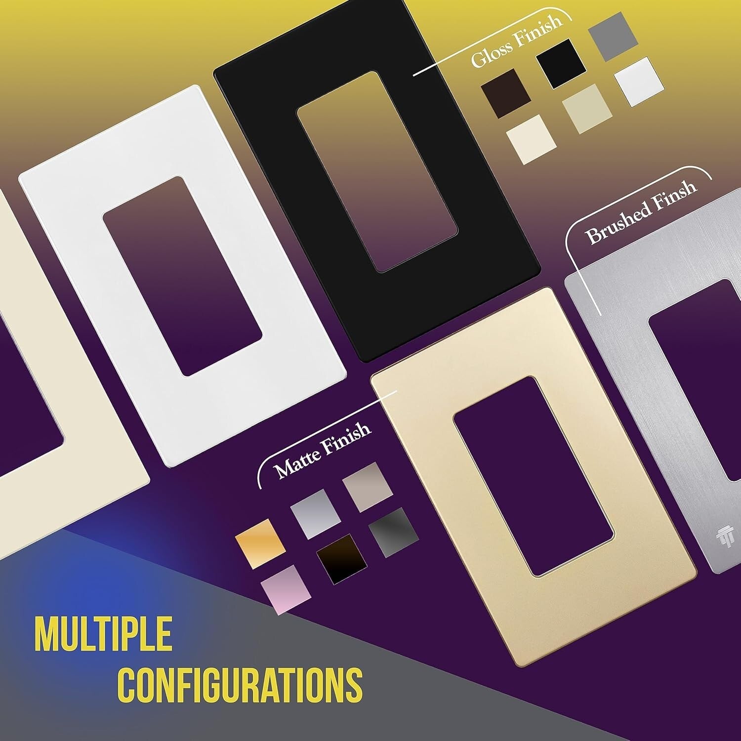 Standard Size Screwless Wall Plates - 40-Pack for Child Safety & Easy Cleaning