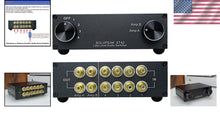 Load image into Gallery viewer, Premium 4-Way RCA Audio Switcher - 4 Inputs, 2 Outputs for Effortless Switching