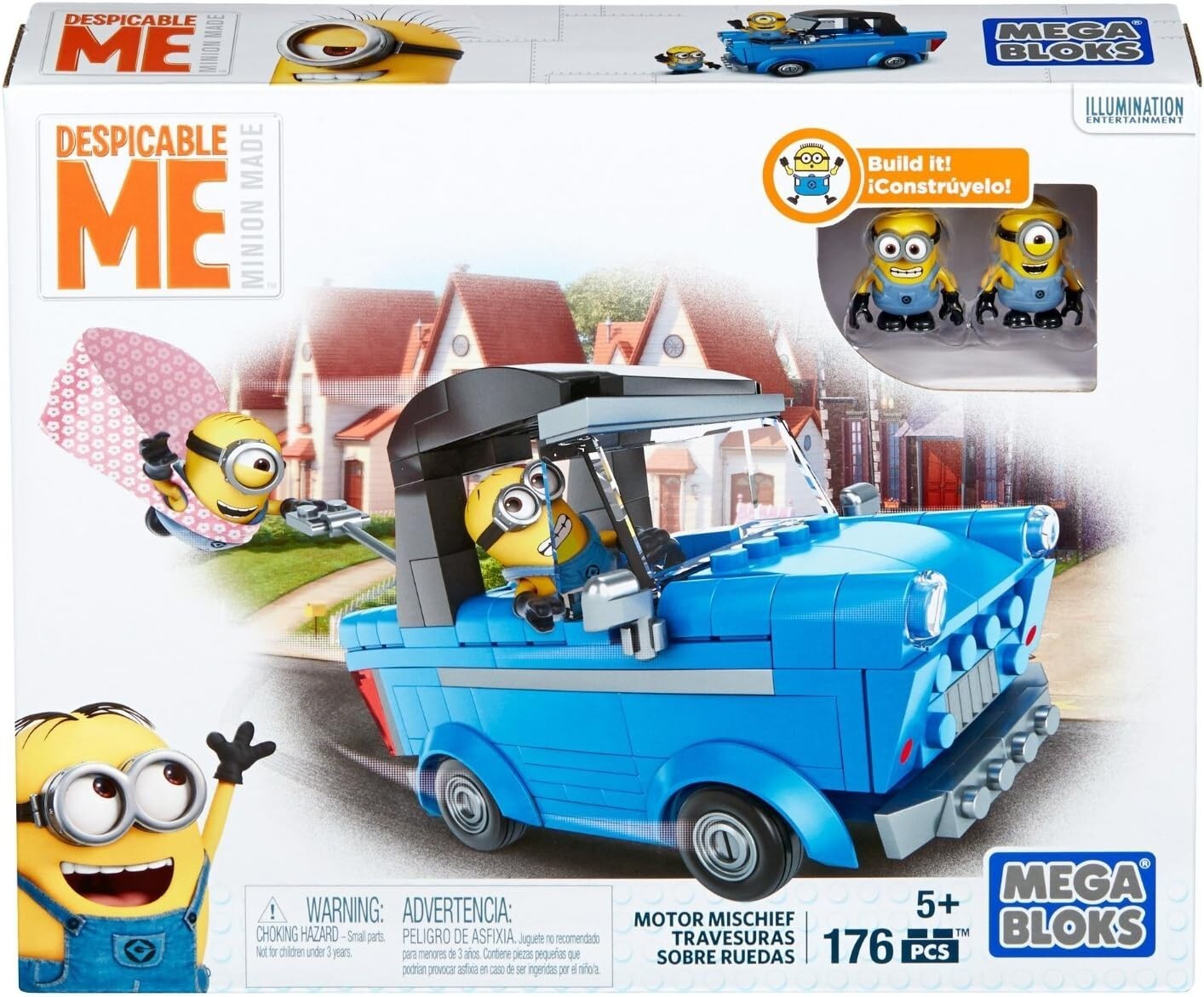 Buildable Despicable Me Motor Mischief Set with Glider Accessory for Endless Fun