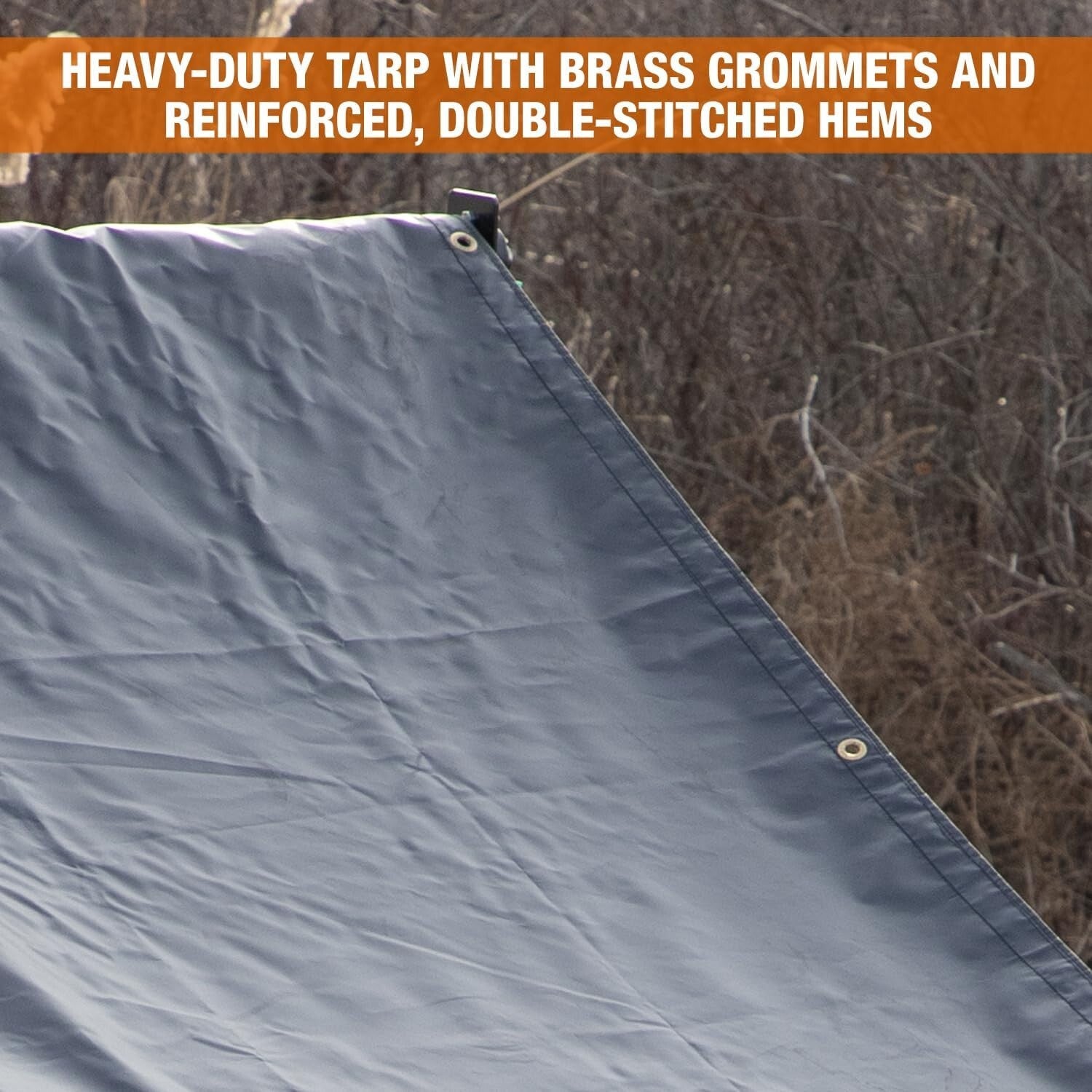 Tough 5 FT x 12 FT Aluminum Mesh Tarp for Secure Dump Trailer Load Coverage