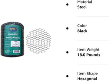 Load image into Gallery viewer, Versatile 12" x 150' Black Chicken Wire with Sturdy Hexagonal Mesh for Fencing