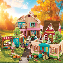 Load image into Gallery viewer, Deluxe 3-Story Playset with Real Lights - Li'l Woodzeez Cottage for Kids 3+