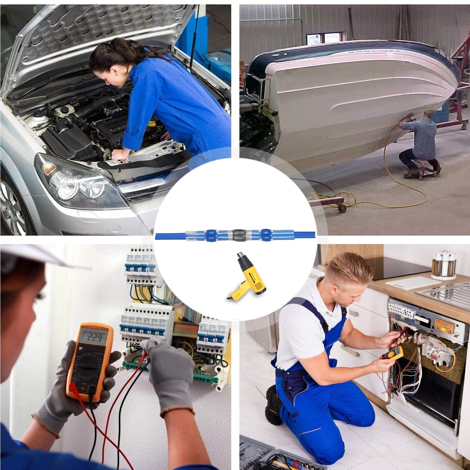 600PCS Waterproof Solder Seal Wire Connector Kit for Automotive & Marine Use