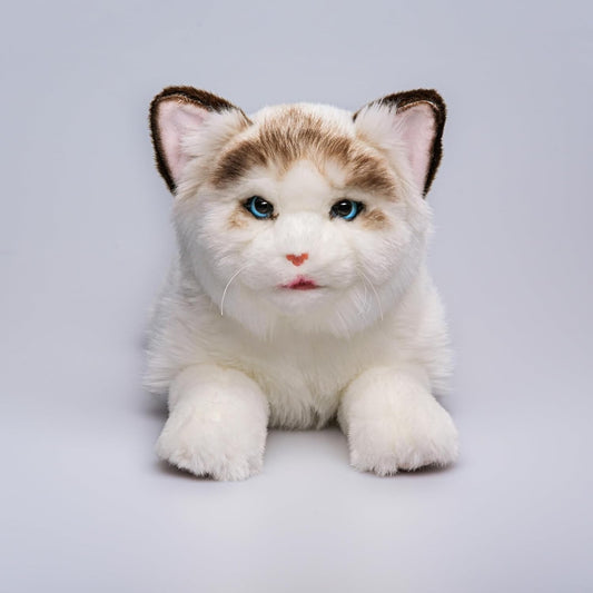 Lifelike Stuffed Cat (14") - Interactive Companion Robot for Kids & Seniors