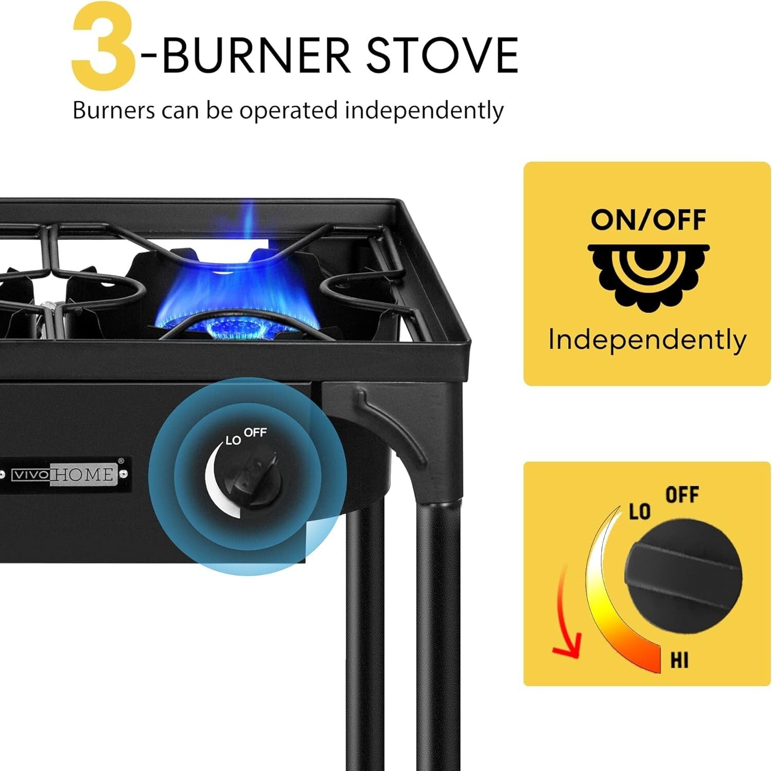 Multi-Functional Heavy-Duty Propane Stove – Ideal for Outdoor Events & Cooking