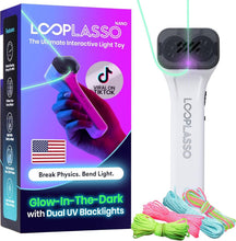 Load image into Gallery viewer, Rechargeable Glow-in-the-Dark String Shooter with UV Blacklight Toy for All Ages