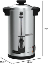 Load image into Gallery viewer, Heavy-Duty 50-Cup Stainless Steel Coffee Maker with Automatic Shut-Off Feature