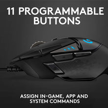Load image into Gallery viewer, G502 HERO High Performance Gaming Mouse: 11 Programmable Buttons &amp; Custom RGB