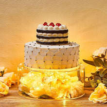 Load image into Gallery viewer, Versatile 3-Tier Acrylic Cake Stands with LED Lights for Celebratory Displays