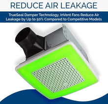 Load image into Gallery viewer, 24 Color Selectable LED Bathroom Exhaust Fan - Silent 110 CFM with Bluetooth App