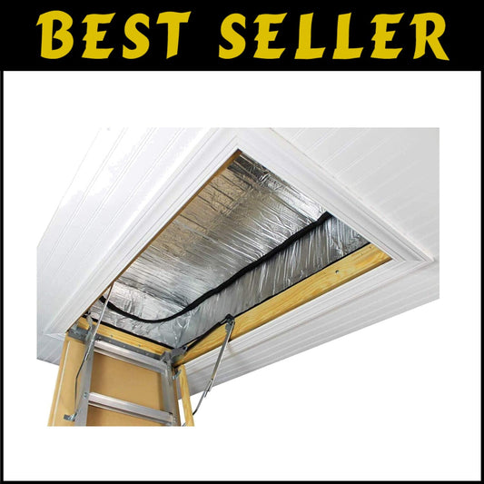 Efficient Attic Ladder Insulation Cover - Dust-Proof Zippered Design 25" x 54"