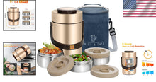 Load image into Gallery viewer, 67 oz Stainless Steel Vacuum Insulated Soup Thermos - Stackable Food Container