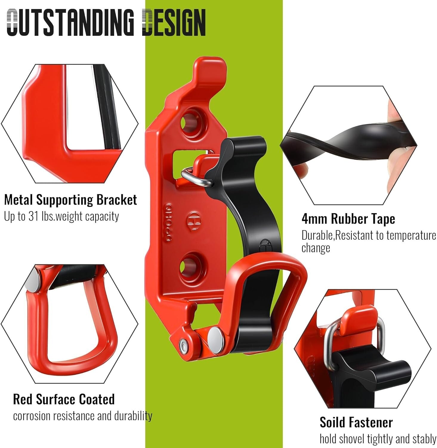 8 Heavy-Duty Shovel Holder Mounts for Trucks - Secure Tool Storage Solutions