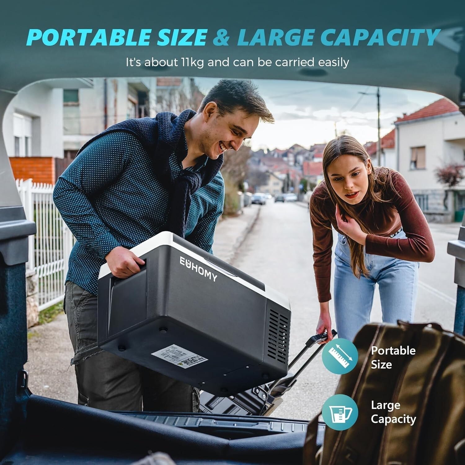 Energy Efficient 12V Portable Freezer with Magnetic Sealing for Reliable Cooling