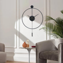Load image into Gallery viewer, Oversized 23.6" Non-Ticking Wall Clock with Pendulum - Perfect for Living Rooms