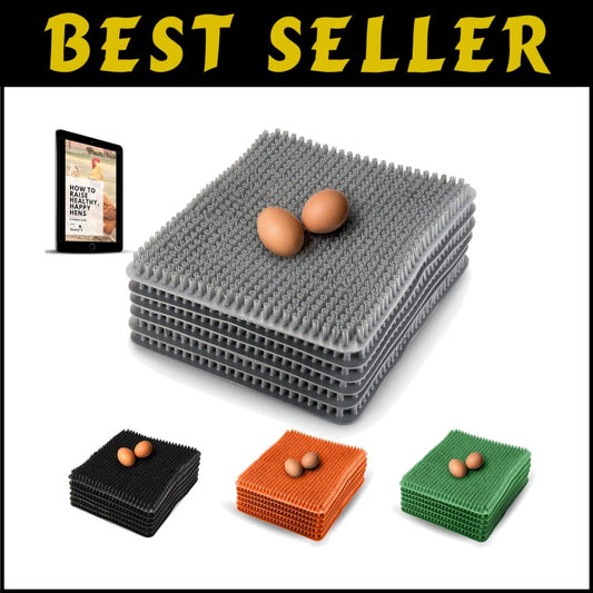 Durable Chicken Nesting Liners - 6 Waterproof Pads for Secure Egg Laying