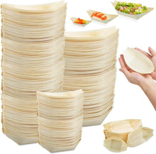 Load image into Gallery viewer, Versatile 500 Count Bamboo Plates - Perfect Boat Plates for Catering &amp; Parties