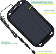Load image into Gallery viewer, Waterproof Solar Battery Maintainer - 12V Charger for Cars, Trucks &amp; Marine
