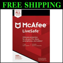 Load image into Gallery viewer, LiveSafe Unlimited Device Protection - Award-Winning Antivirus Activation Code