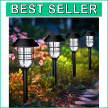 Load image into Gallery viewer, Stylish Solar Waterproof Garden Lights - Set of 12 for Pathway Illumination