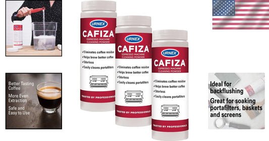 Cafiza Espresso Cleaner: Organic Powder for Professional Machines - 3 Pack, 566G