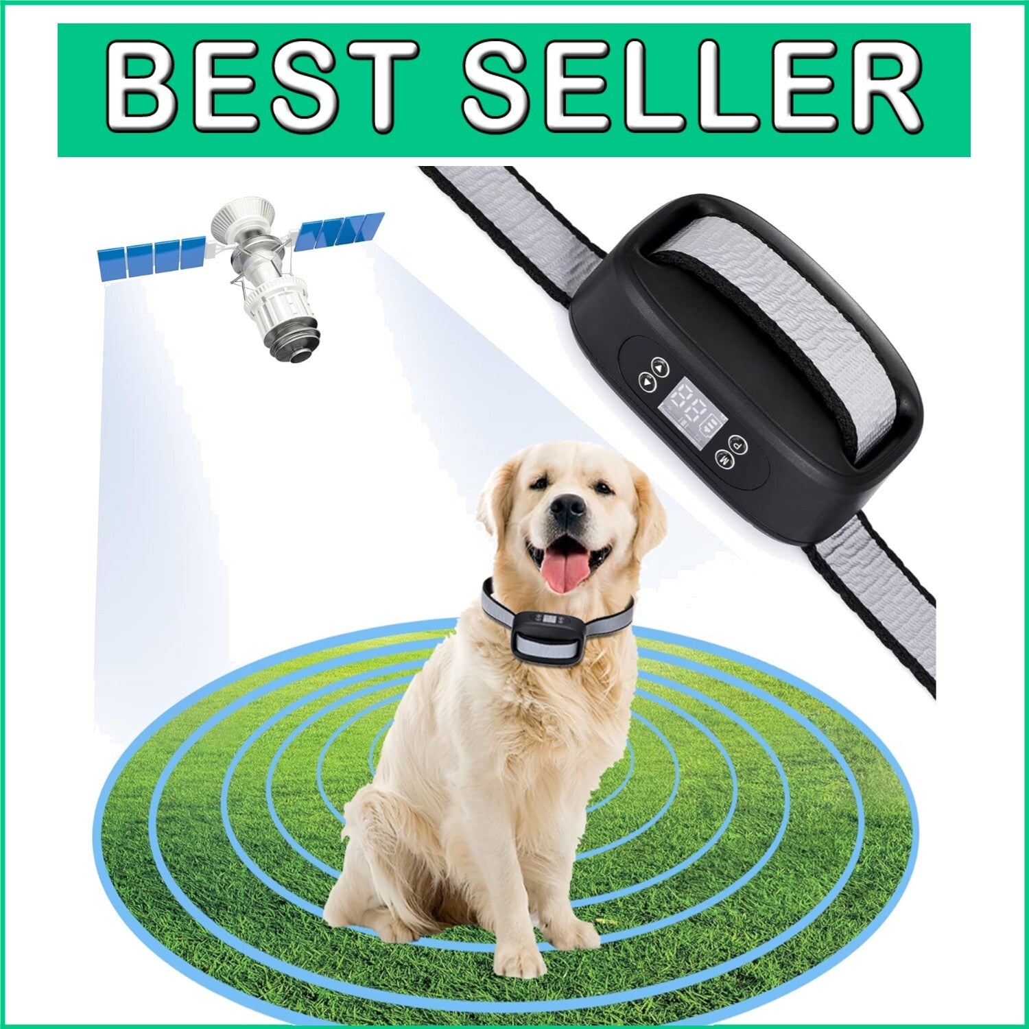 Safe & Adjustable GPS Wireless Dog Fence – Cover Up to 3300 ft! Easy Setup