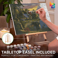 Load image into Gallery viewer, Mountain Paradise DIY Paint by Numbers Kit - Complete Framed Canvas Set