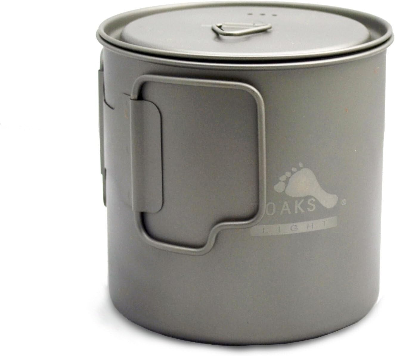 Elegant 650ml Round Titanium Pot - Compact and Lightweight Kitchen Container