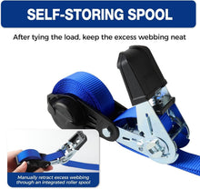 Load image into Gallery viewer, Durable Ratchet Strap Set with Safety Hooks - Ideal for Trucks and Trailers