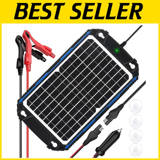 Eco-Friendly 12W Solar Battery Charger with 3-Stage Charging for Extended Life
